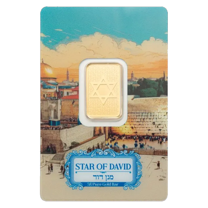 מטיל זהב 5 גרם מגן דוד PAMP