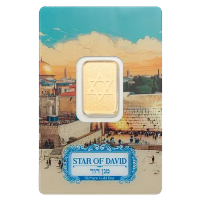 מטיל זהב 5 גרם מגן דוד PAMP