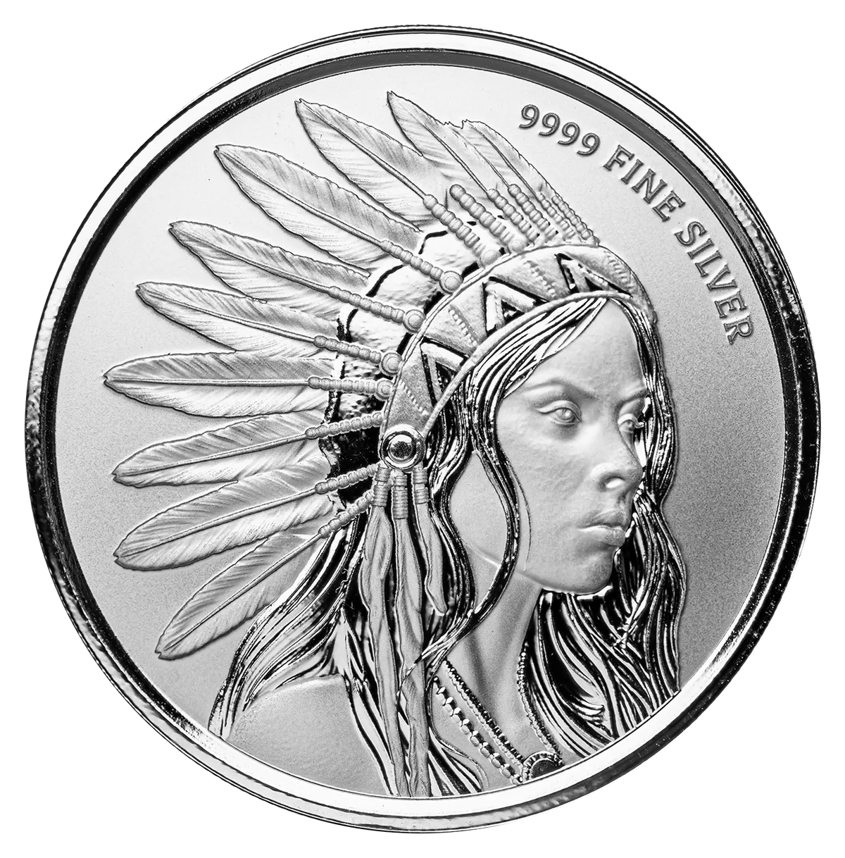 אריה ראונד כסף 1 אונקיה Scottsdale Mint - צד הכיתוב
