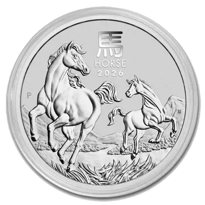 שנת הסוס מטבע כסף 1 אונקיה 2026 - פרטים