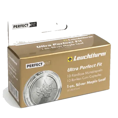 מארז 10 קפסולות ULTRA Perfect Fit למטבעות 38.00 מ"מ Leuchtturm
