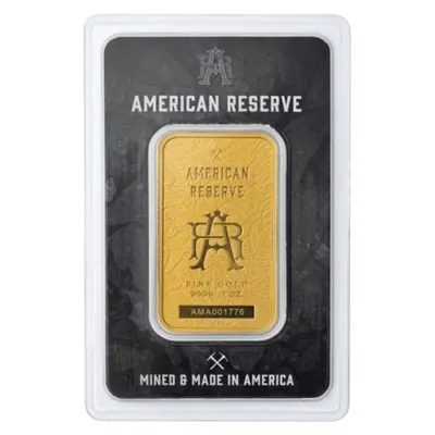 מטיל זהב 1 אונקיה קולומביה American Reserve במארז ביטחון - צד אחורי