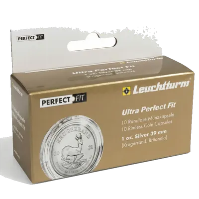 מארז 10 קפסולות ULTRA Perfect Fit למטבעות 39.00 מ"מ Leuchtturm