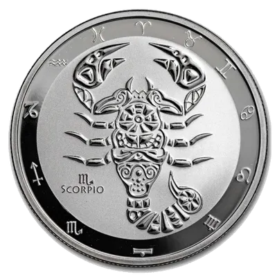 מזל עקרב Zodiac מטבע כסף 1 אונקיה 2024