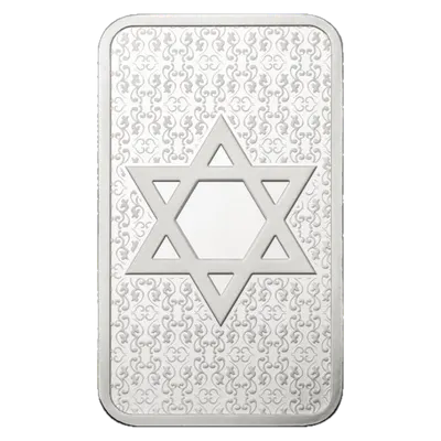 מטיל כסף 1 אונקיה מגן דוד PAMP - אריזה
