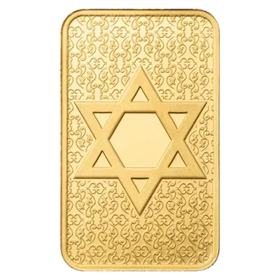 מטיל זהב 5 גרם מגן דוד PAMP - אריזה