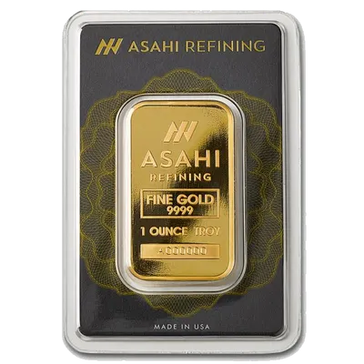 מטיל זהב 1 אונקיה Asahi במארז ביטחון