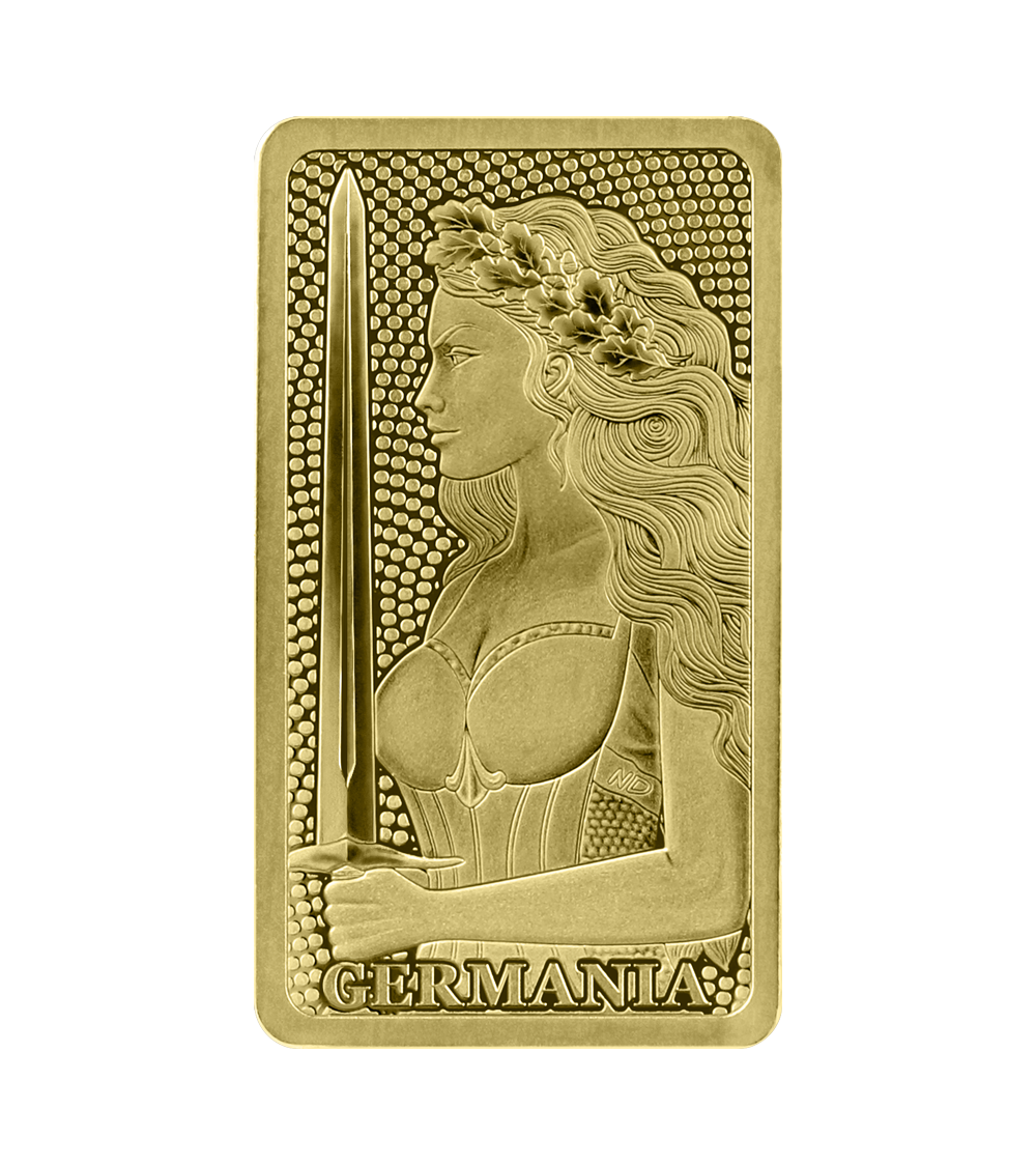 מטיל זהב 1/100 אונקיה ליידי ג'רמניה Germania Mint