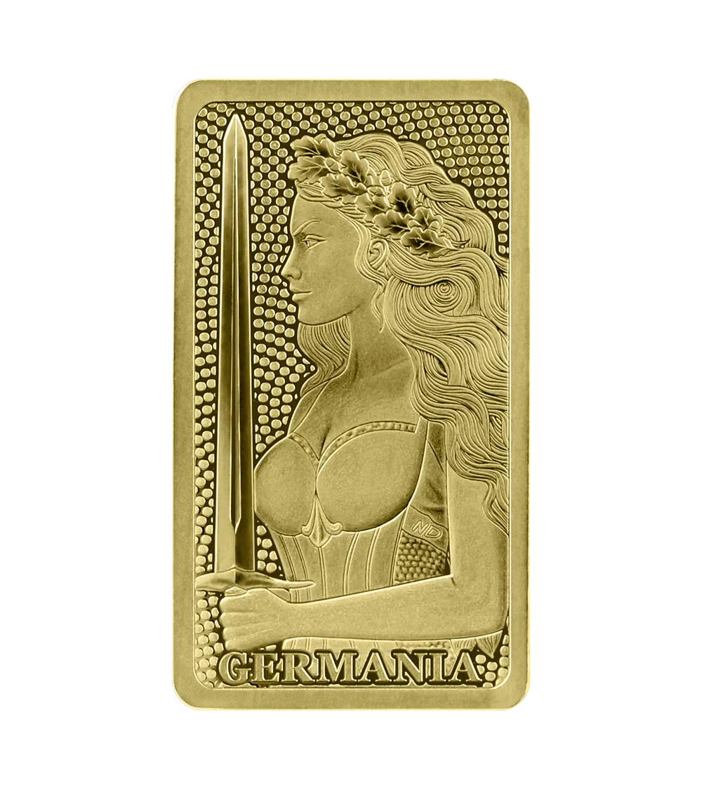 מטיל זהב 1/100 אונקיה ליידי ג'רמניה Germania Mint
