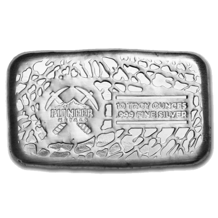 מטיל כסף 10 אונקיות Pioneer Metals