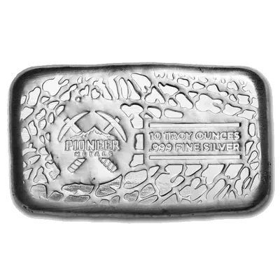 מטיל כסף 10 אונקיות Pioneer Metals