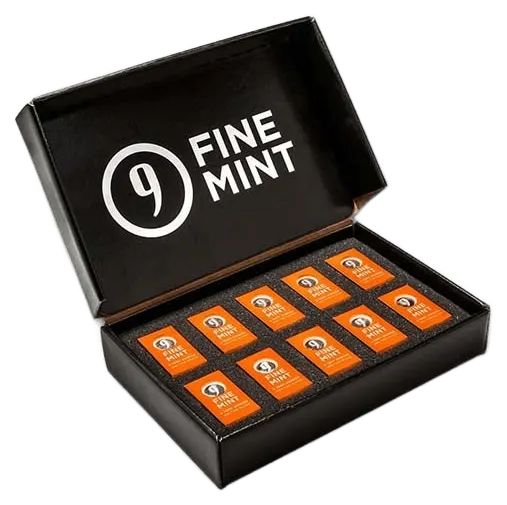 סט 10 מטילי כסף כסף 5 אונקיות 9FINE