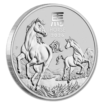 שנת הסוס מטבע כסף 1 אונקיה 2026 - פרטים