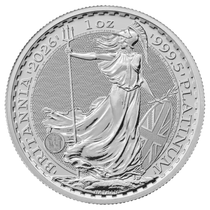 מטבע פלטינה בריטניה 1 אונקיה 2026 - דמות בריטניה