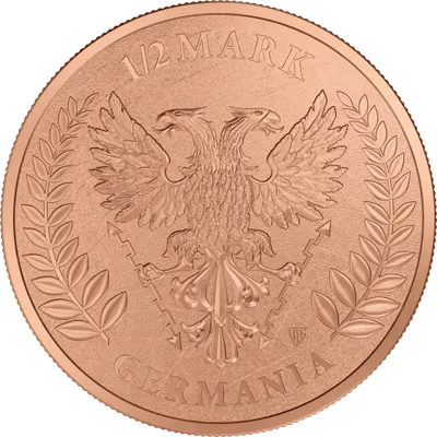 ליידי Germania ראונד נחושת 1/2 אונקיה 2026 (1/2x20, רול) - פרטים