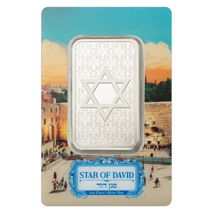 מטיל כסף 1 אונקיה מגן דוד PAMP