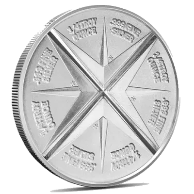 מחפש הזהב ראונד כסף 1 אונקיה - צד הכיתוב