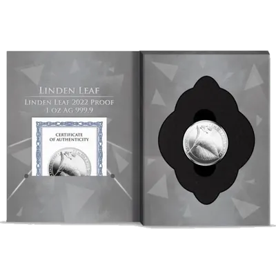 עלה Linden (יער מיסטי) Proof כסף 1 אונקיה 2022 - פרטים