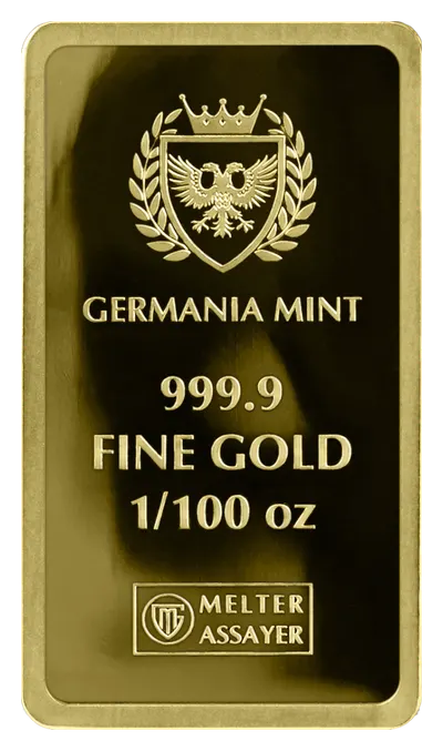 מטיל זהב 1/100 אונקיה ליידי ג'רמניה גימור פרוף Germania Mint