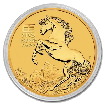 שנת הסוס מטבע זהב 1/10 אונקיה 2026 - פרטים
