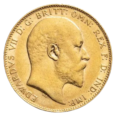 סוברין מטבע זהב - המלך אדוארד 1902-1910 (שנים שונות)