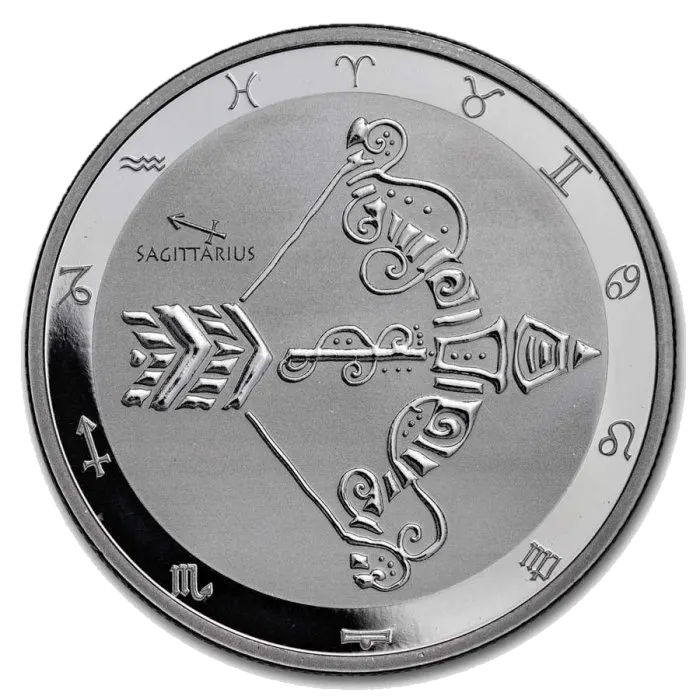 מזל קשת Zodiac מטבע כסף 1 אונקיה 2024
